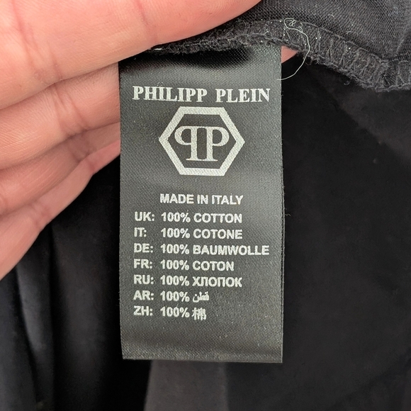 Philipp Plein Men's Limited Edition Rhinestones+ Skull Tees In Size L - Picture 9 of 10